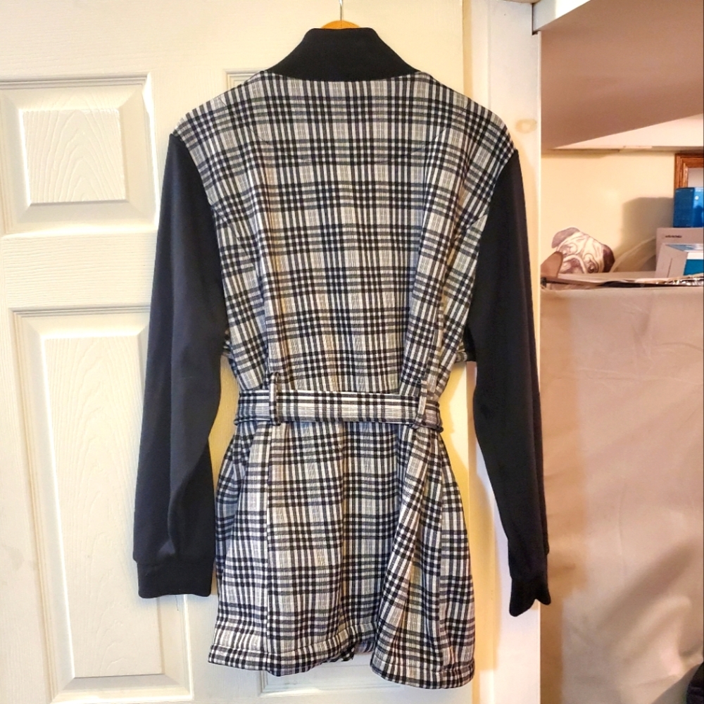 Chek Pattern Coat - Picture 2 of 3